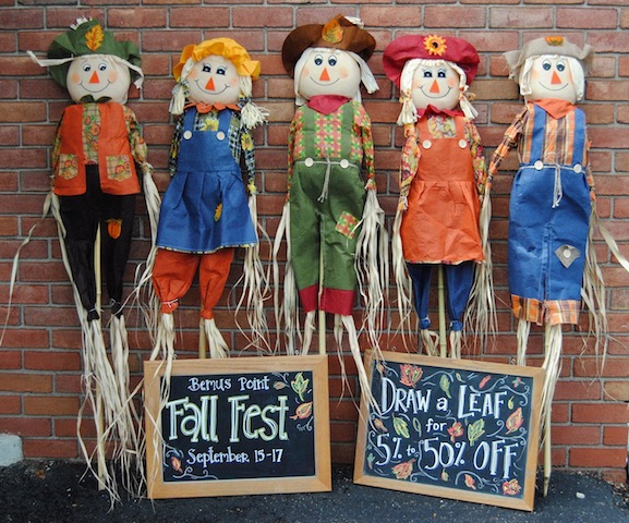 Scarecrows in Bemus Point, New York