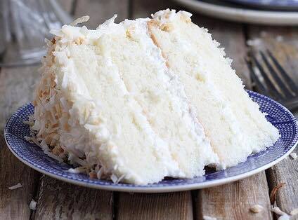 coconut cake slice