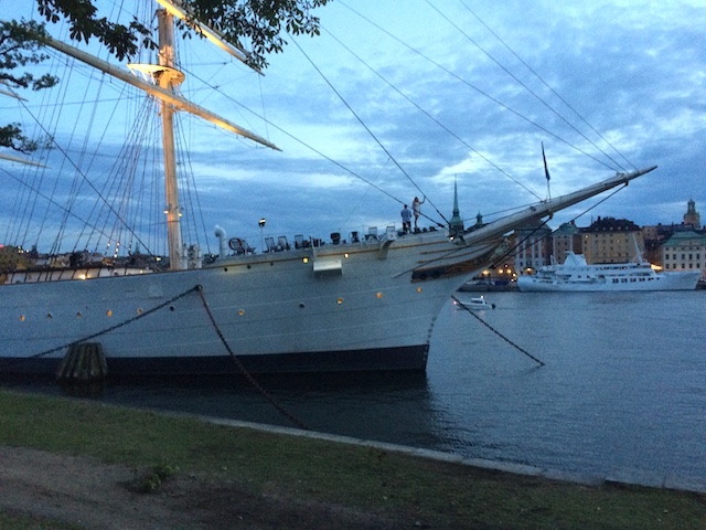 boat in Stockholm