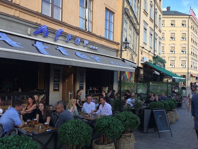 sidewalk cafe Stockholm