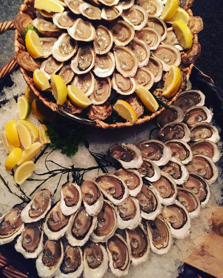 trays of oysters